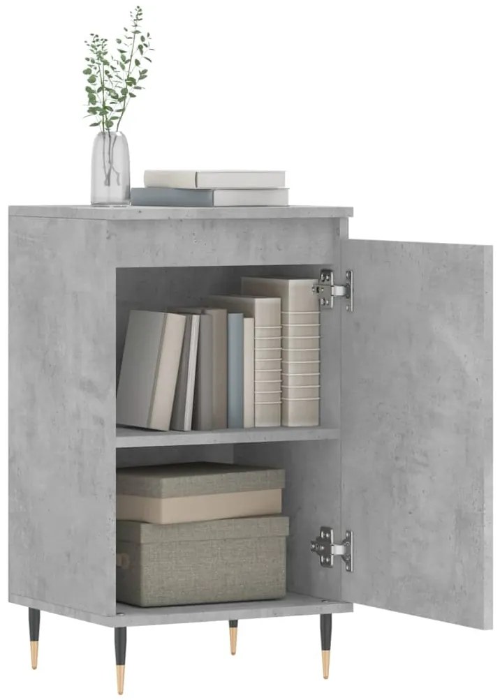 Aparadores 2 pcs 40x35x70 cm derivados de madeira cinza cimento