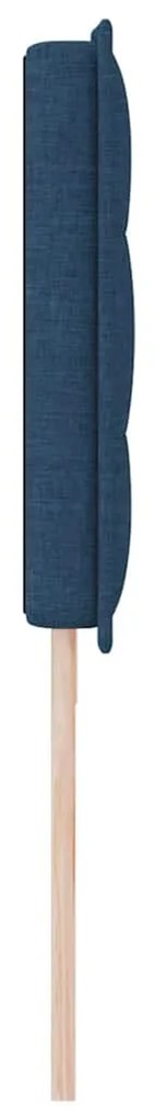 Cabeceira vidaXL Design Linhas Azul 200 cm Tecido