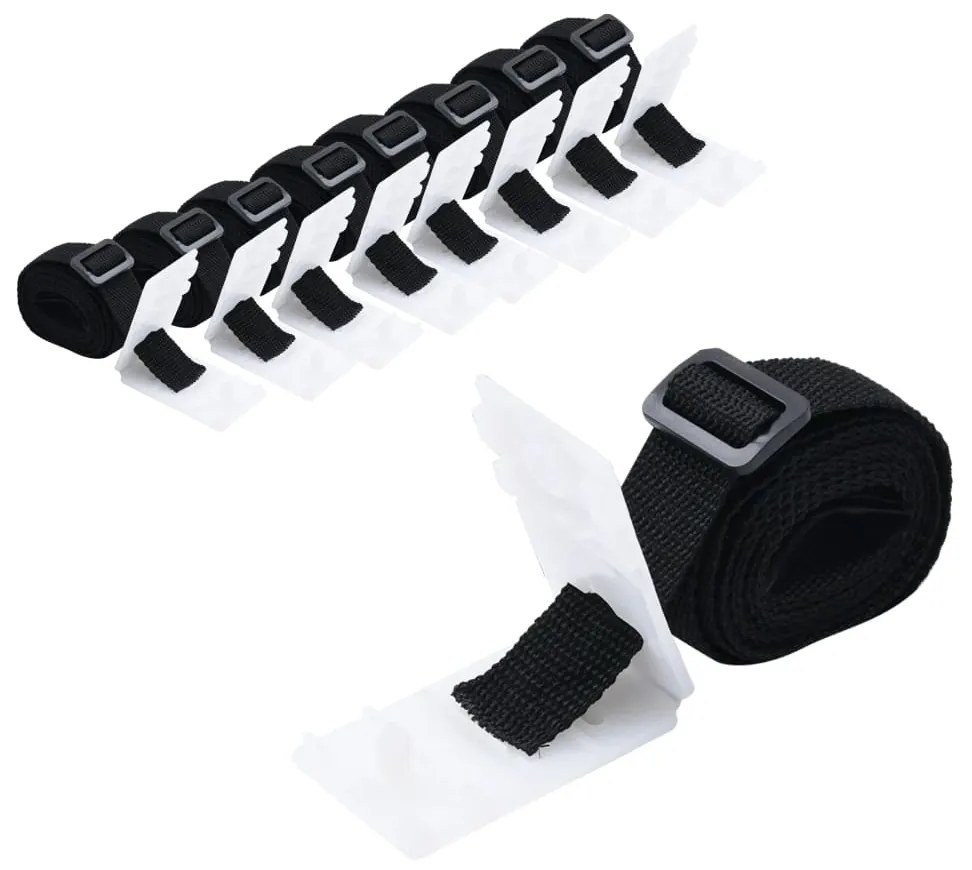 vidaXL Acessórios cilindro cobertura de piscina universal 8 pcs 1,8 m