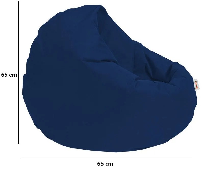 Pufe de Jardim Iyzi 100 – Azul Escuro – 100x100x65 cm | Tribo Home