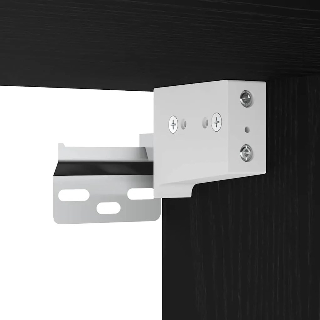 Guarda-roupa de cabeceira vidaXL com LED Montado na parede Carvalho Pr