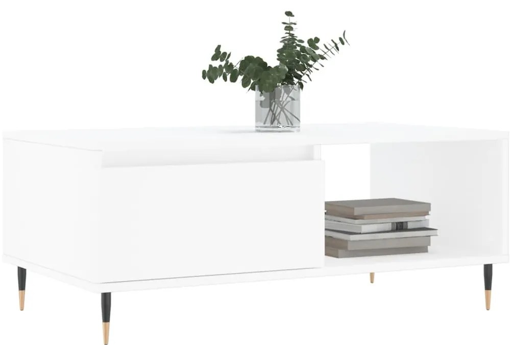 Mesa de centro 90x50x36,5 cm derivados de madeira branco