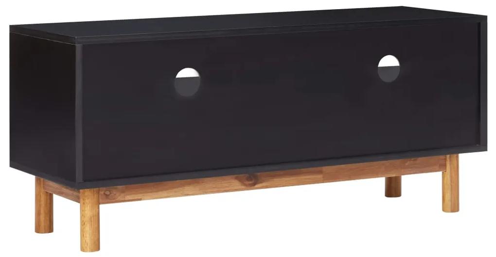 Móvel de TV 100x35x45 cm madeira de acácia maciça e MDF