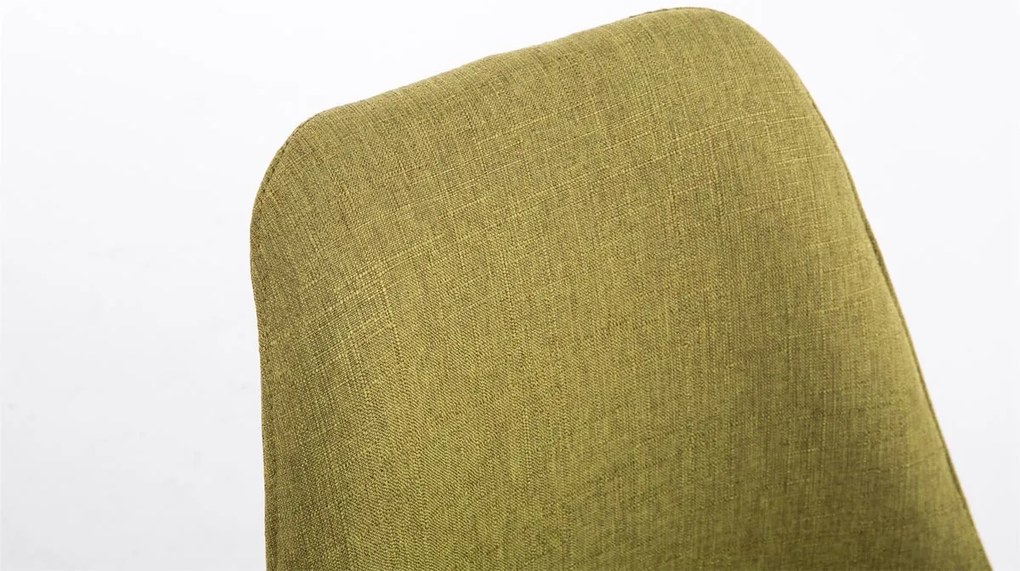 Cadeira cozinha e jantar Toulouse em tecido Square 48 x 84 x 56 cm Verde