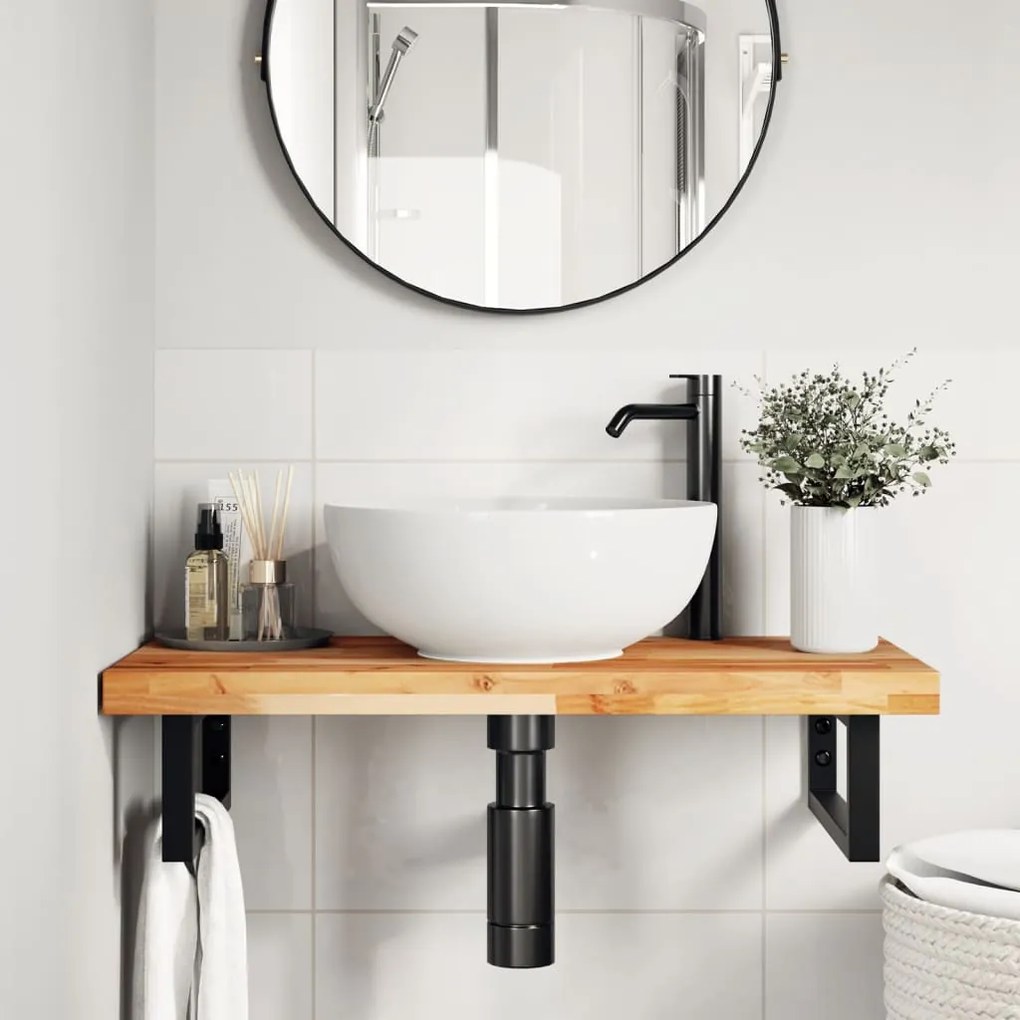 vidaXL Tampo de mesa retangular 100x40x4 cm madeira de acácia maciça