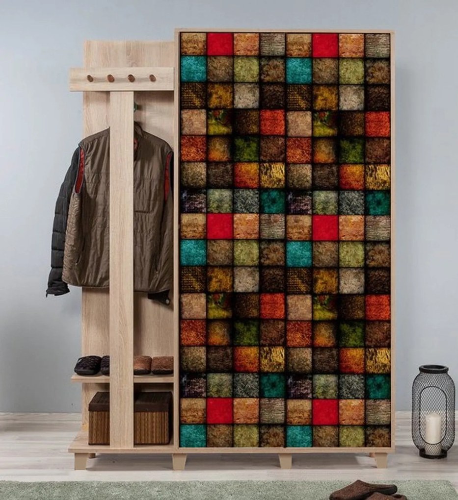 Hall Stand Garmanto – Sonoma Oak – 135x192x36 cm