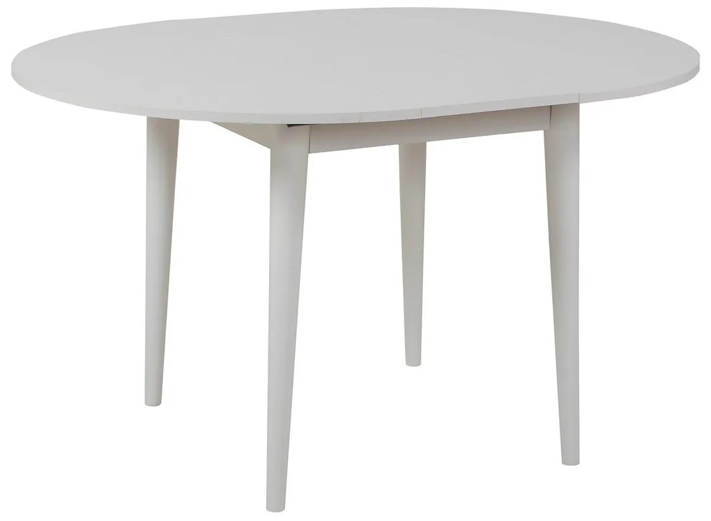 Conjunto de Mesa de Jantar Extensível e Cadeiras Vina – Branco e Cinze
