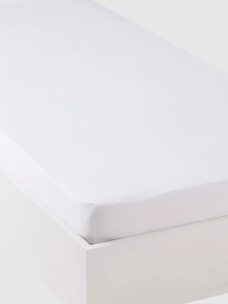 Lençol-capa branco em jersey extensível, para criança branco