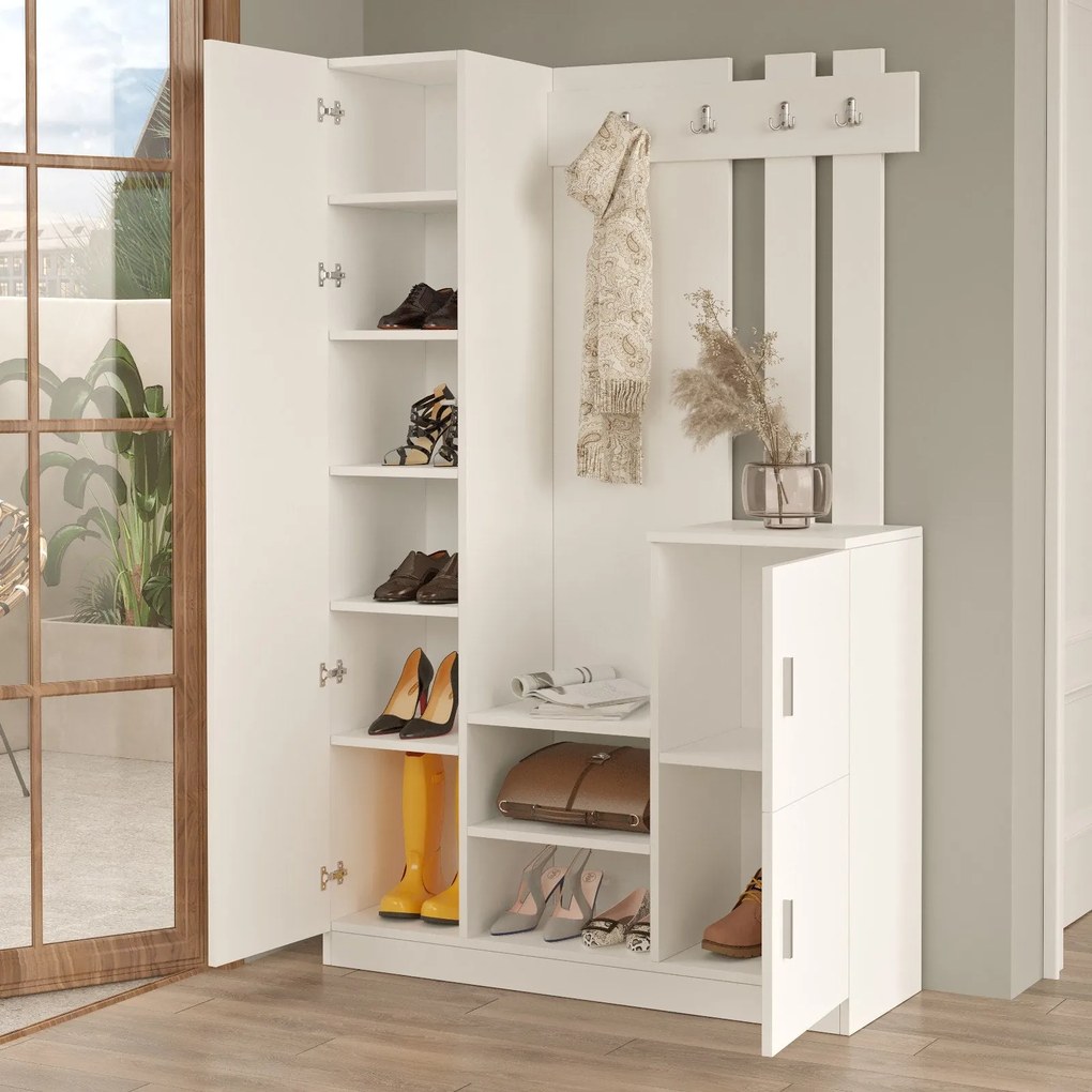 Cabideiro DD7 – Branco – 113,6 cm x 180 cm x 35 cm