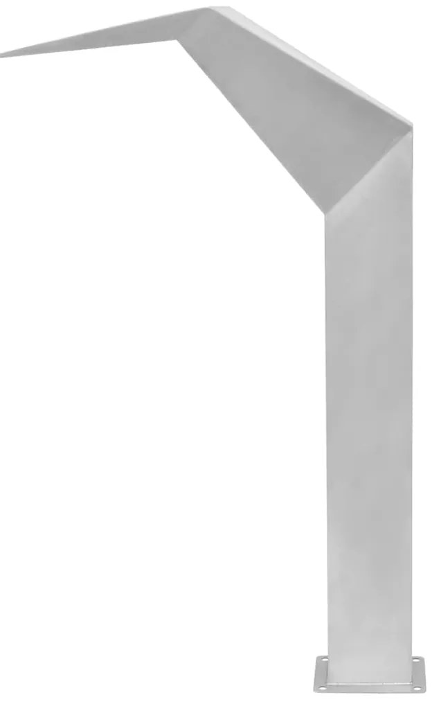 Fonte para piscina aço inoxidável 50x30x90 cm prateado