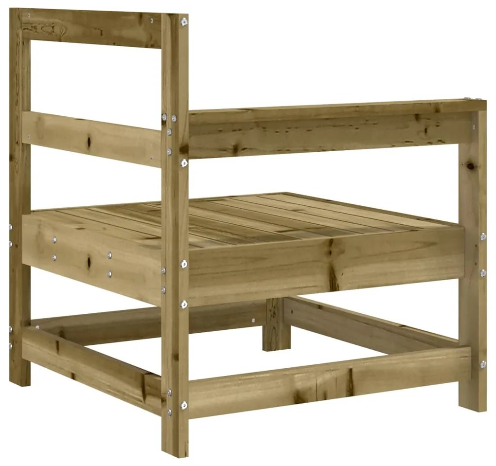 Sofás de canto para jardim 2 pcs madeira de pinho impregnada