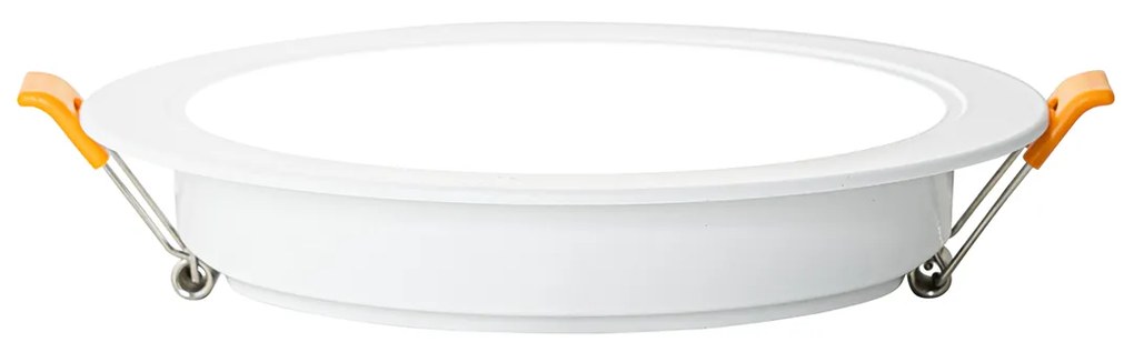 Conjunto de 6 focos embutidos brancos 14,5cm Incl. LED ajustável em Kelvin com interruptor DIP - Stephanie Moderno