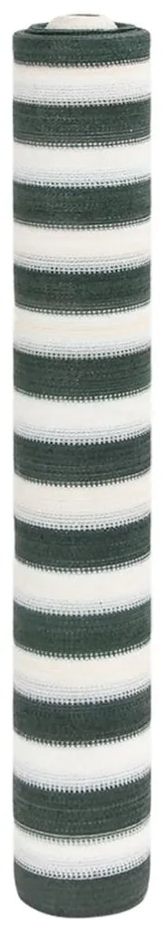 Rede ocultação p/ privacidade PEAD 195g/m² 1,5x25m verde branco