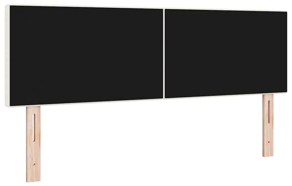 Cabeceira vidaXL Design Simples Creme 160 cm Tecido de Veludo Cotelê