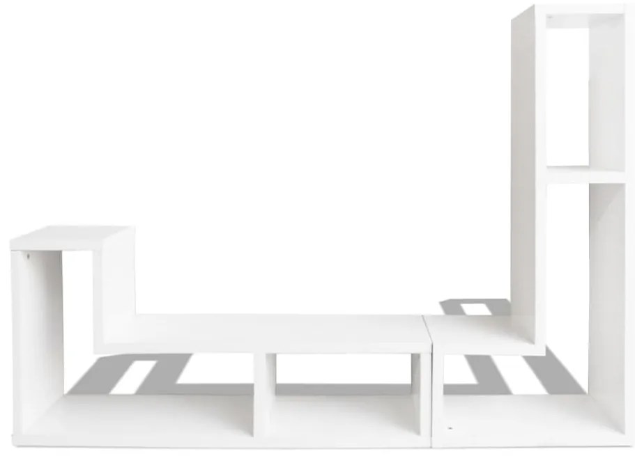 Móvel TV duplo L branco