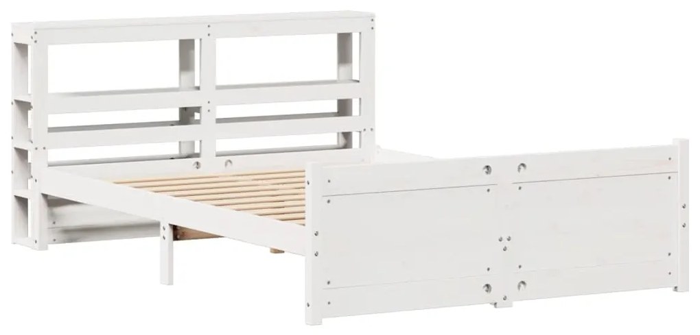 Estrutura de cama c/ cabeceira sem colchão 160x200 cm branco