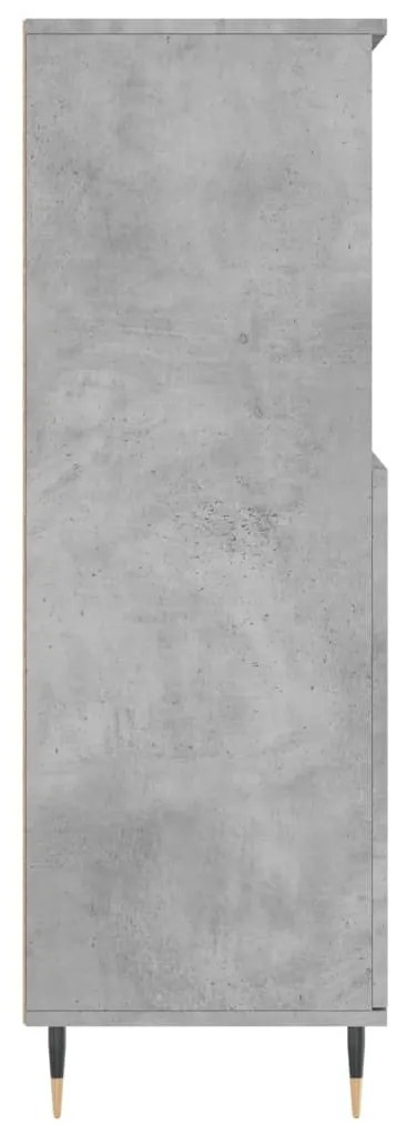 Aparador alto 60x36x110cm derivados de madeira cinzento cimento