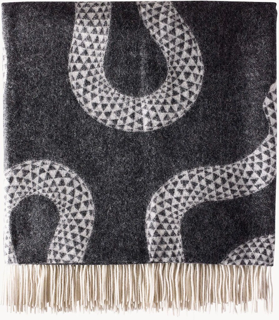 Manta em lã de merino artesanal Eden