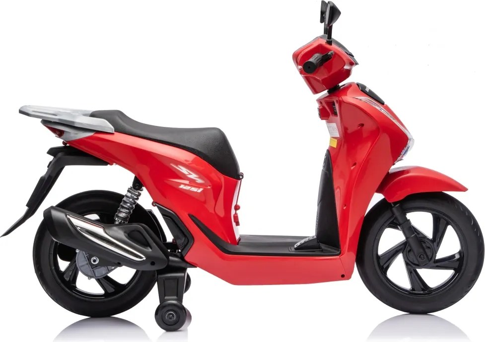 Mota eletrica bateria 12V para Crianças Scooter HONDA SH125I Vermelha