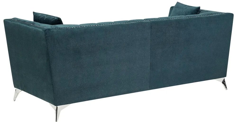 Conjunto de sofás com 5 lugares em veludo azul-verde GAULA Beliani