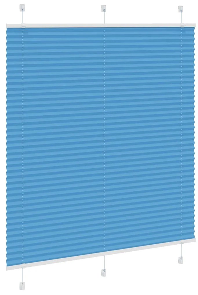 Plissado Cego Azul 115x100 cm Largura Tecido 114,4 cm Poliéster