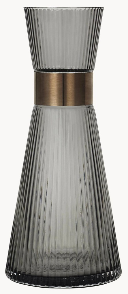 Jarro de água artesanal de vidro fumado Grand Cru, 1 L