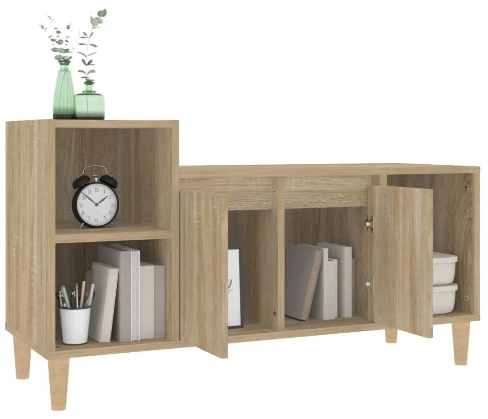 Móvel p/ TV 100x35x55 cm derivados de madeira carvalho sonoma