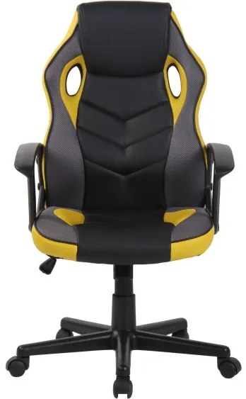 DUDECO - Cadeira Gaming Glendale Preto e Amarelo