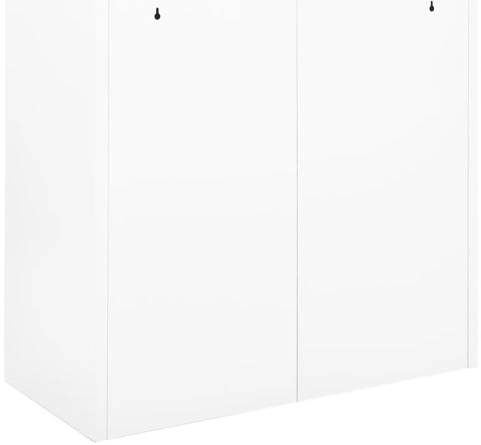 Armário com porta deslizante aço 90x40x90 cm branco