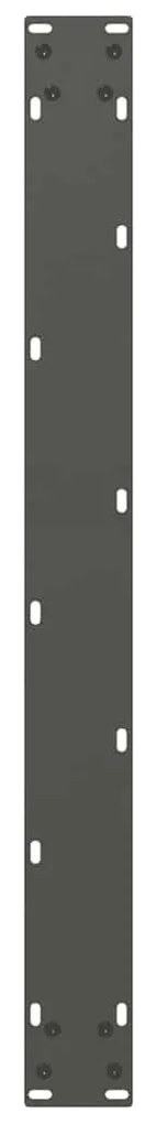 Pés para mesa de jantar em formato de U, 2 peças, antracite, 80x(72-73
