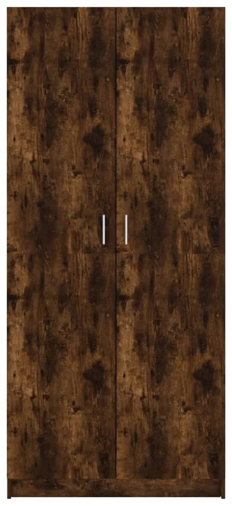 Roupeiro 80x52x180 cm derivados de madeira carvalho fumado