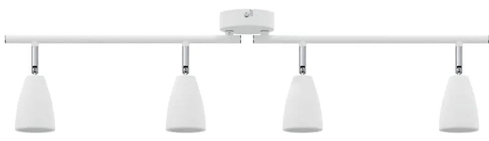Foco de Teto 4 Direções Ajustável Branco GU10