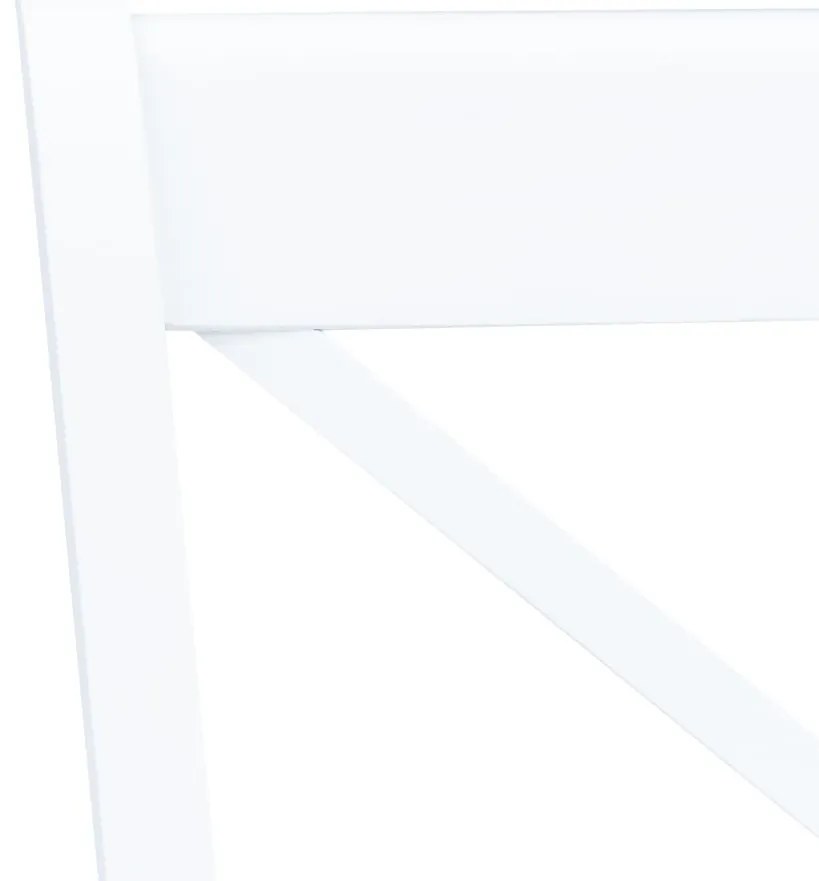 Cadeiras de jantar 6 pcs seringueira maciça branco