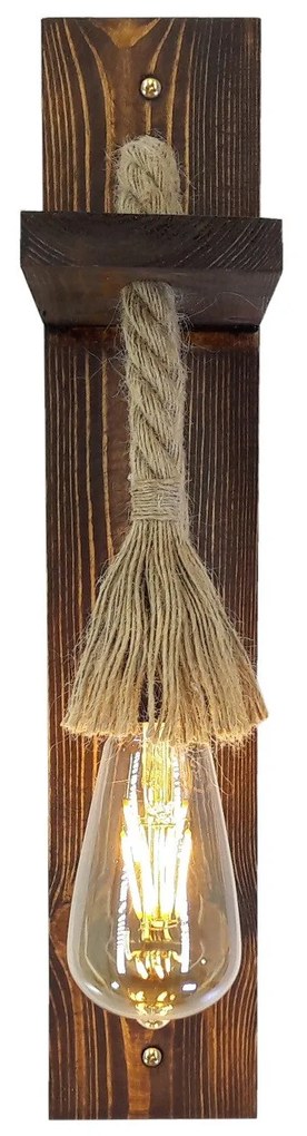 Candeeiro de Parede Ahsap – Nogueira – 45 x 9 x 17 cm