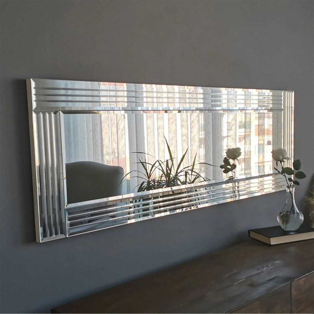 Espelho A303D – Prateado – 120 cm x 40 cm
