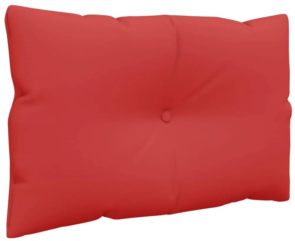 Almofadões de paletes 2 pcs tecido vermelho
