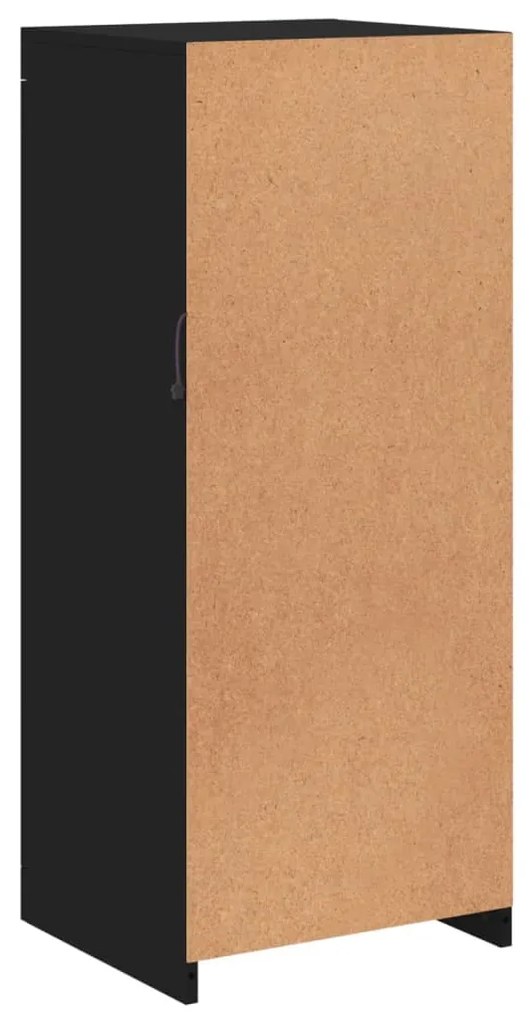 Aparador com luzes LED 41x37x100 cm preto