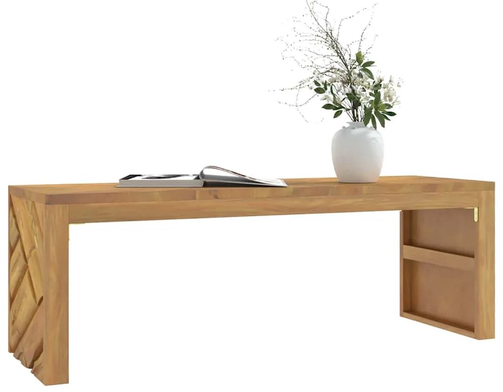 Mesa de centro 110x35x38 cm madeira maciça teca