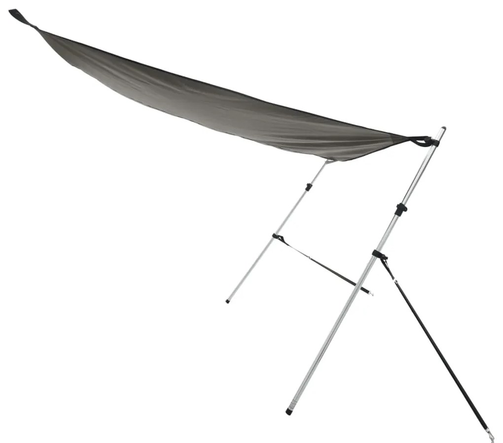 Conj. extensão de toldo em T 170x170x(113-182,5) cm antracite