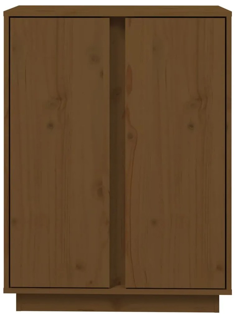Aparador 60x35x80 cm madeira de pinho maciça castanho-mel