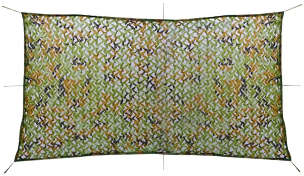 vidaXL Rede de camuflagem com saco de armazenamento 1,5x3 m