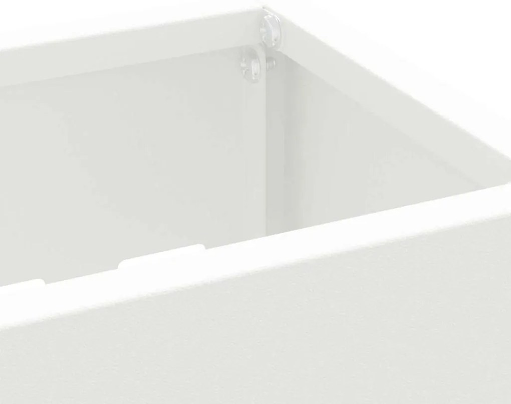 Suporte de Guarda-Sol Treliça Branco 28 x 12 x 41 cm Aço
