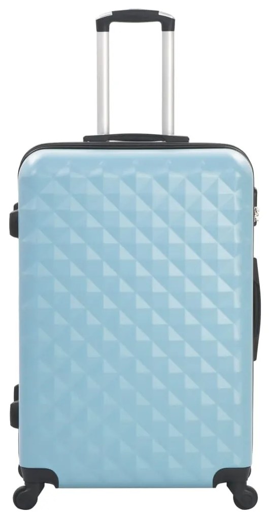 Conjunto de tróleis estojo rígido 3 pcs ABS azul