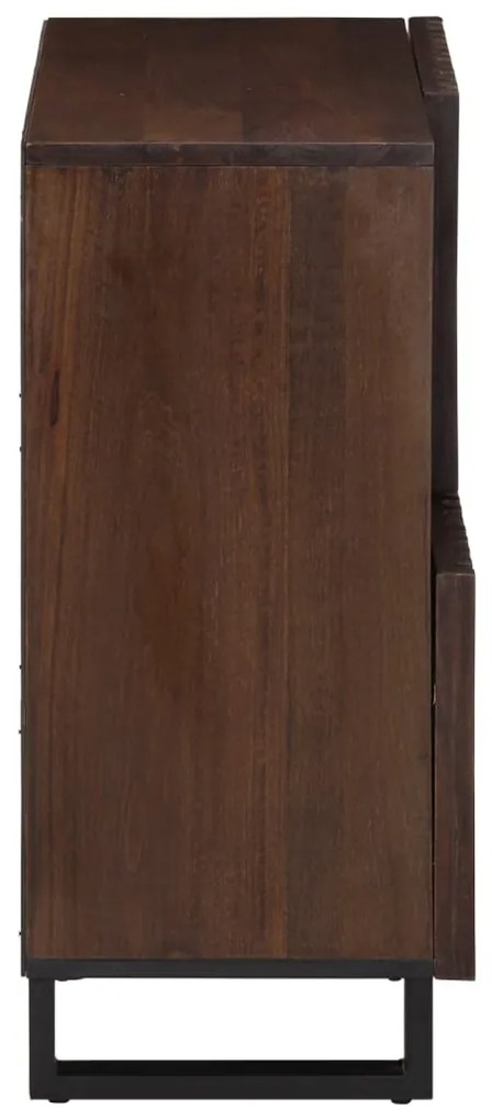 Aparador 80x34x75 cm madeira de mangueira maciça castanho
