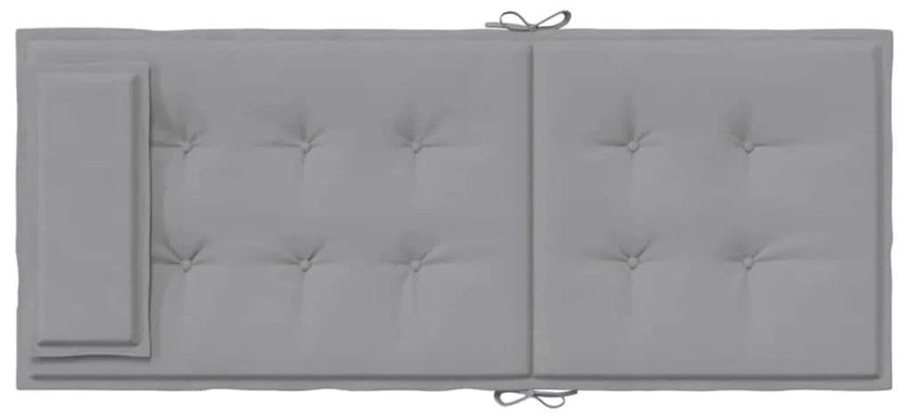 Almofadões p/ cadeira encosto alto 6 pcs tecido oxford cinzento