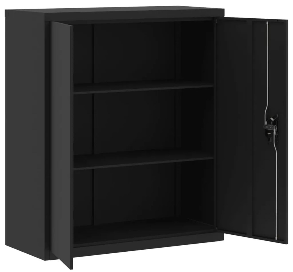 Arquivador 90x40x105 cm aço preto