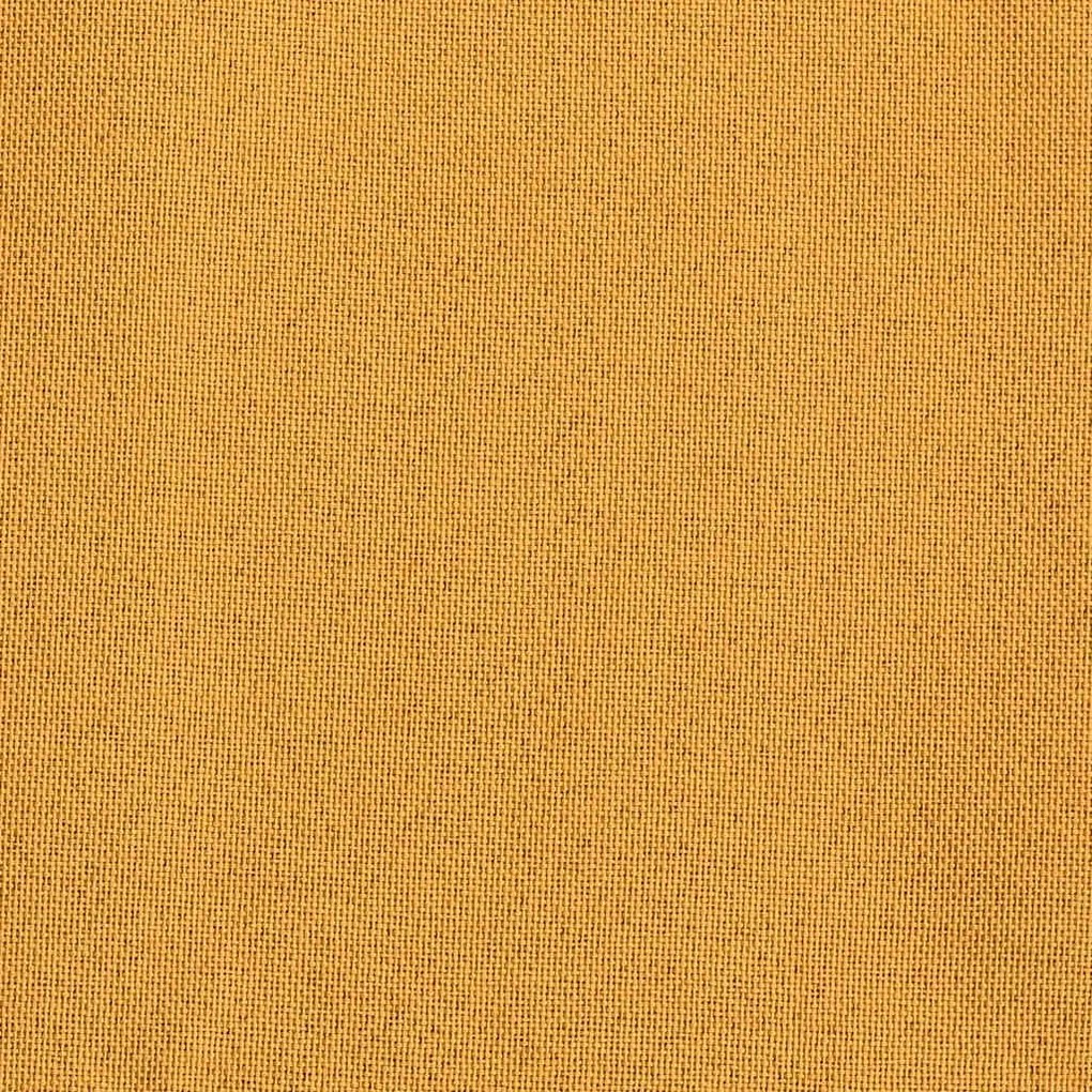 Cortinas opacas aspeto linho c/ ganchos 2 pcs 140x245cm amarelo