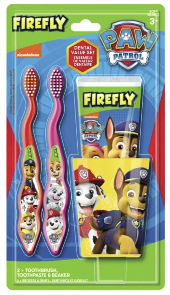 Conjunto de Cuidado Bocal Infantil The Paw Patrol Firefly 3 Peças