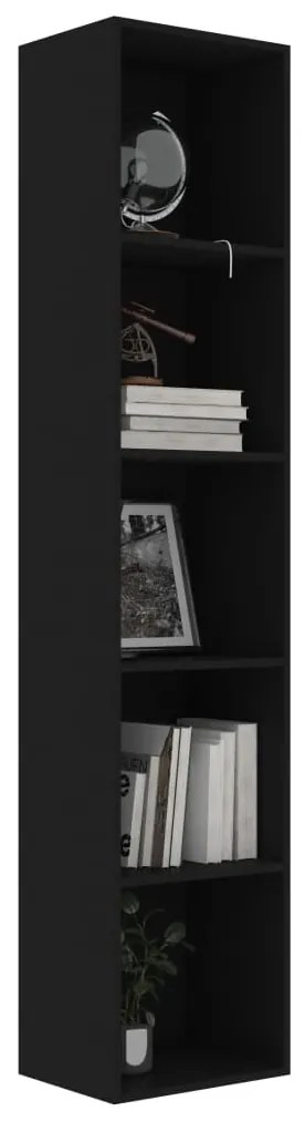 Estante 40x30x189 cm derivados de madeira preto
