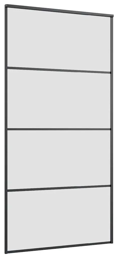 Porta desliz. c/ conj. ferragens 102,5x205cm vidro ESG/alumínio